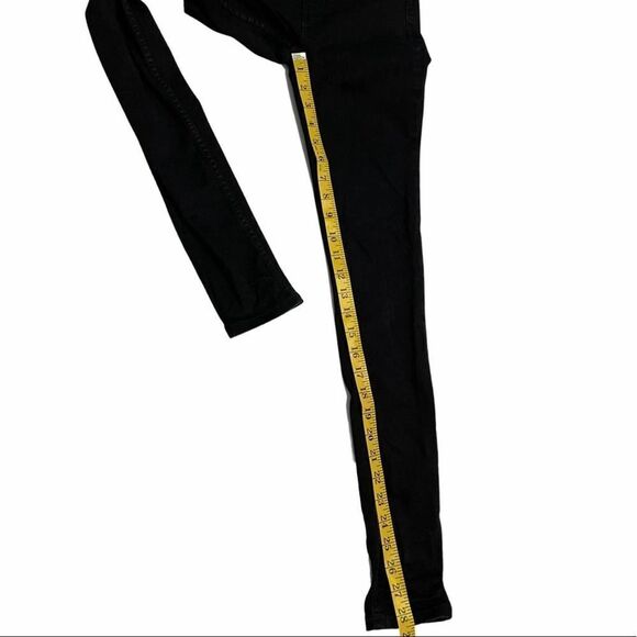 Free People Black Skinny Leg Jeggings Size 26 - Picture 7 of 13